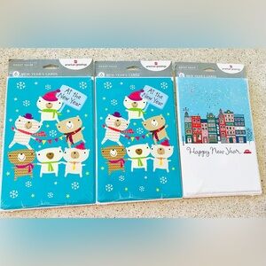 American Greetings Vintage New Year Greeting Cards With Envelopes for 6